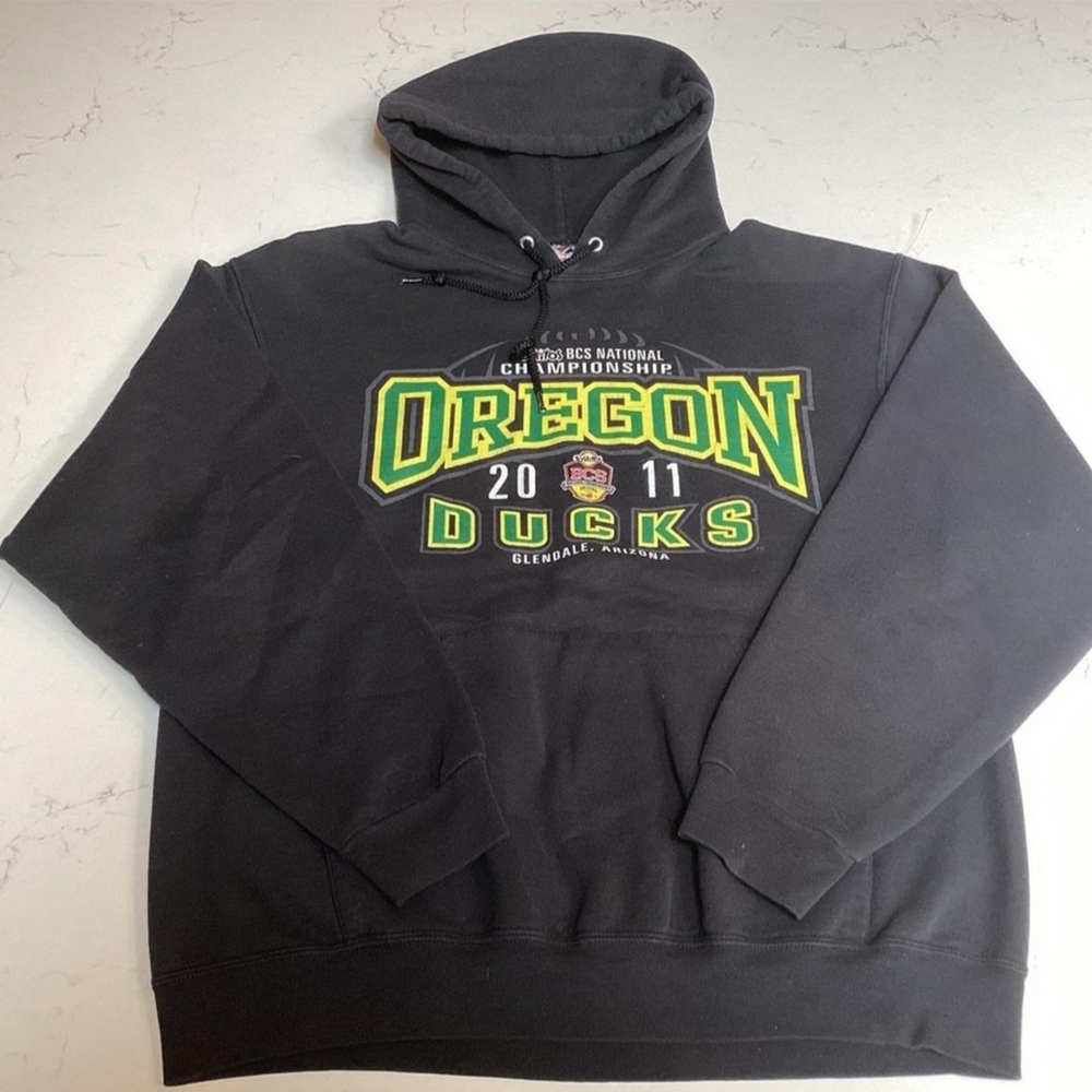 Oregon Ducks 2011 BCS National Championship Hoodie Large